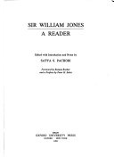 Sir William Jones, a Reader