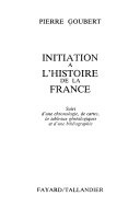 Initiation à l'histoire de la France