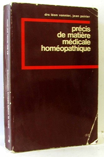 Précis de matière médicale homéopathique